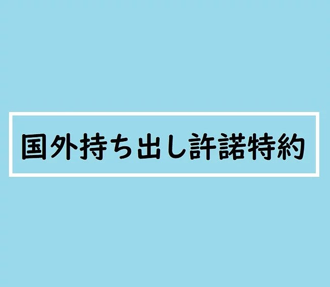 【海外利用時必須】国外持ち出し許諾特約